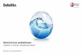 Seminarium podatkowe - piu.org.pl · Deloitte Doradztwo Podatkowe Tokarski i Wspólnicy sp.k. Podatki w branży ubezpieczeniowej 2016 11 ... •Dla podatników rozpoczynających działalność