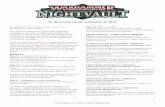 Fe de erratas oficial, noviembre de 2018 · Warhammer Underworlds: Nightvault 1 Fe de erratas oficial, ... ERRATA Pag. 11 – Construcción de mazos Sustituye la última frase del