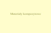 Materiały kompozytowe - mech.pg.edu.pl · Materiały kompozytowe wzmacniane cząstkami faz •Utwardzane dyspersyjnie: o osnowie metalowej, cząstki 10-250 nm, tlenki metali, wytwarzane