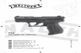 8.308.80.01 Walther P22 9mm PAK - Mode bei Frankonia.de · SIChERER UMgANg MIt wAffEN DE • Behandeln Sie jede Waffe so, als wäre sie geladen. • Die Waffe beim Laden stets sichern,