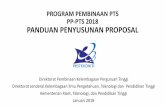 PANDUAN PROPOSAL-PP-PTS 2018lldikti5.ristekdikti.go.id/cni-content/uploads/modules/download/... · seleksi proposaldan pelaksanaan ... Usulan Proposal melalui ... Bantuan Pelaksanaan