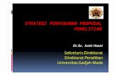 Amir Husni-Strategi Penyusunan Proposal Penelitianlib.ugm.ac.id/download/materi kegiatan/2015/peningkatan kapasitas... · Rangkuman Proposal Penelitian 2. ... • Analisalah judul