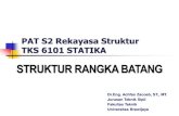 STRUKTUR RANGKA BATANG - zacoeb.lecture.ub.ac.idzacoeb.lecture.ub.ac.id/files/2018/08/3-Struktur-Rangka-Batang.pdf · 3. Gaya-gaya batang . Konstruksi Rangka Batang 1. Konstruksi