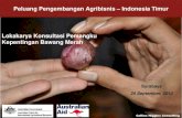 Peluang Pengembangan Agribisnis Indonesia Timur Lokakarya ... · 5. Sayuran Cabe, bawang merah, tomat & kentang Collins Higgins Consulting. ... pemasaran di Jawa Timur ... Nganjuk