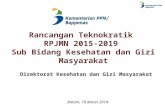 Draft Rancangan Teknokratik RPJMN 2015-2019 Sub Bidang …binfar.depkes.go.id/v2/wp-content/uploads/2014/03/... · PPT file · Web view2014-03-24 · Rancangan Teknokratik RPJMN