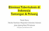 Eliminasi Tuberkulosis di Indonesia: Tantangan & Peluang pra... · Tren InsidenTuberkulosis & Notifikasi ... Kenali karakteristik potensial penularan TB di Indonesia. ... Prevalensi