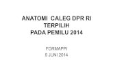 ANATOMI CALEG DPR RI TERPILIH PADA PEMILU 2014parlemenindonesia.org/wp-content/uploads/2014/07/ANATOMI-CALEG... · -Usia caleg terpilih termuda adalah 26 tahun atasnama Dwi Rezki