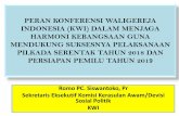 PERAN KONFERENSI WALIGEREJA INDONESIA (KWI) …kesbangpol.kemendagri.go.id/files_uploads/Peran_Konferensi_Waliger... · Umat Katolik diutus untuk mengasihi dan membangun persaudaraan