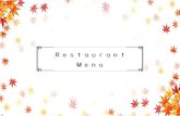 Restaurant Menu Menu USサーロインステーキ ＜ライス・スープ・サラダ＞ ￥1,980（税別） 初穂プレート ＜スープ＞ ￥1,500（税別） 三元豚の
