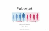 Pubertet - fsonet.dkfsonet.dk/download/FSO_2015_Pubertet.pdf · Pubertas præcox Behandling: •Syntetisk analog til GnRH hver 3. mdr. •Økonomi Bivirkninger: •Hedeture, hovedpine,