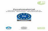 Zusatzmaterial adalah untuk menunjang dan meningkatkan mutu pembelajaran bahasa Jerman di Indonesia. Kami sangat senang dapat bekerjasama dengan guru-guru bahasa Jerman di seluruh