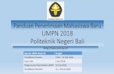 Panduan Penerimaan Mahasiswa Baru UMPN 2018 Politeknik ... pmb umpn 2018.pdf · Bali Pilihan 3 Politeknik Negeri se-Indonesia Jurusan Teknik Sipil • D III - Teknik Sipil • S1