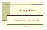 AL-QUR’AN - alabror.files.wordpress.com · Penulis al-Qur’an di Zaman Nabi • Anas r.a. meriwayatkan: “Ada empat orang penulis al-Qur’an di zaman ... Pada kitab yang terpelihara