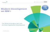 Modern Development on IBM i · © 2016 IBM Corporation IBM i テクニカル・ワークショップ2016 THE System The Progression of Application Development