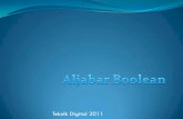 Teknik Digital 2011 - cyber.unissula.ac.idcyber.unissula.ac.id/DIRBA/member/210603026/file/Aljabar boole.pdf · KONSEP POKOK ALJABAR BOOLEAN Variabel –variabel yang dipakai dalam