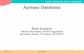 teknik informatika UKDW Yogyakarta Aplikasi Databaselecturer.ukdw.ac.id/budsus/pdf/TI2023/genap_20102011/minggu8.pdfKeuntungan yang diberikan dengan database ... Menggambarkan data