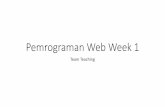 Pemrograman Web Week 1 · 1 Instalasi Web Server 8 Web Framework ... •Dokumen laporan akhir: 15 ... Instalasi XAMPP di Linux Ubuntu •Download installer dari