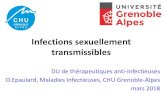 Infections sexuellement transmissibles - infectiologie.com · DU de thérapeutiques anti-infectieuses O.Epaulard, Maladies Infectieuses, CHU Grenoble-Alpes ... séparer IgG et IgM