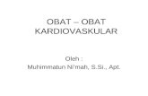 OBAT – OBAT KARDIOVASKULAR - Blog UMY Community – …blog.umy.ac.id/muhakbargowa/files/2012/11/OBAT-JANTUNG.ppt · PPT file · Web view2015-09-14 · Kebanyakan beta-blockers