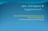 KRS-ONLINE Mahasiswa Baru 2014/2015 maba 2014.pdf · Mahasiswa Angkatan / Tahun Masuk 2014 WAJIB melakukan proses KRS Online dengan cara Validasi Paket Mata Kuliah semester II. 2.