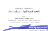 Rekayasa Web #1 PENGANTAR REKAYASA WEB · (dari perangkat lunak) Arsitektur dari sistem perangkat lunak (software) terdiri dari strukturnya, dekomposisinya ke dalam komponen-komponen,