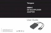 USB-C - cdn.targus.comcdn.targus.com/web/uk/downloads/ACA42EUZ_OnlineUG_012518.pdf · Targus USB-C-demultiplekser adapter FI Työaseman kokoonpano 1. Yhdistä kaikki oheislaitteet
