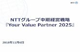 NTTグループ中期経営戦略 - ntt.co.jp · ビジョン 中期経営戦略の柱 お客さまのデジタル トランスフォーメーションをサポート 自らのデジタル