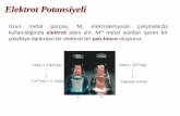 Elektrot Potansiyeli - web.deu.edu.trweb.deu.edu.tr/metalurjimalzeme/pdf/kim2013Fizikokimya/Ders... · Standart Elektrot Potansiyelleri (Eo) • Bir yarı-hücrenin elektrot potansiyelini