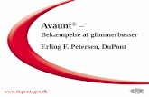 Avaunt - bekæmpelse af glimmerbøsser (indlæg på ... · Agenda Præsentation af Avaunt Virkemåde Toksikologi (se bilag) Økotoksikologi Forsøg Anbefaling Avaunt®