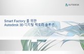 Smart Factory 를위한 Autodesk 3D 디지털팩토리솔루션mfghub.co.kr/smartfactory/pdf/3D-solution.pdf · 2017-08-23 · 공장설계전문3D CAD : Autodesk Inventor 3D Modeling