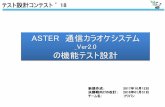 ASTER 通信カラオケシステム 1H 市場情報 ｲﾝﾌﾟｯﾄ 選別 (Step2) 非対応 対 応 ｱｳﾄﾌﾟｯﾄ 要求分析 アーキテクチャー 設計 テスト詳細