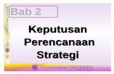 Bab 2 Keputusan Perencanaan Strategi · Strategi Bab 2 . Formulasi Strategi 1 ... Buat strategi bisnis yang khas ... Penyelarasan tingkat persediaan , prioritas penjadwalan , & sistem