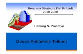 Rencana Strategis diri pribadi · Rencana Strategis Diri Pribadi 2010-2020 Hanung N. Prasetyo STIE STMIK ... pengembangan entrepreuner diri yang ditunjang oleh pengetahuan teknologi