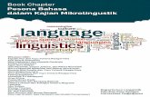 BOOK CHAPTER Pesona Bahasa - pustaka.unpad.ac.idpustaka.unpad.ac.id/wp-content/uploads/...V1V2-Bahasa-Indonesia_1.pdfBahasa dalam Kajian Mikrolinguistik. Kesembilan jurusan bahasa
