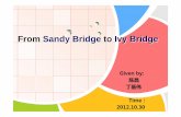 From Sandy Bridge to Ivy Bridgecs.nju.edu.cn/swang/CompArchOrg_12F/project/slides/P10...Intel Sandy Bridge • Sandy Bridge微架构的Intel Core i7 2600K俯视照 2009年（TICK时间），Intel处理器制程迈入32nm