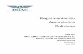 Reglamentación Aeronáutica Boliviana · RAB 997 – Capítulo A Objetivo, Aplicabilidad, ... mercancías puedan ser importadas para el consumo interior, exportadas o colocadas al