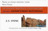 Škola za dizajn tekstila i kože Novi Pazar - Enes Curić · MERMERI • Stene masivne teksture i saharoidnog izgleda koje nastaju metamorfozom krečnjaka i dolomita. •Prema mineralnom