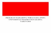 PROGRAM MAHASISWA WIRAUSAHA (PMW) UNIVERSITAS …staff.uny.ac.id/sites/default/files/lain-lain/jumadi-mpd-dr/PMW UNY... · •Bimbingan penyusunan rencana usaha •Dukungan pemodalan