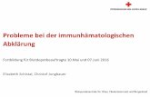 Probleme bei der immunhämatologischen Abklärung · 1 Blutspendezentrale für Wien, Niederösterreich und Burgenland Probleme bei der immunhämatologischen Abklärung Fortbildung