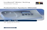 Fotometer-System MD200 - lovibond.eulovibond.eu/downloads/instructions/md200/ins_md200_00386320_cl_ph... · Lovibond® Water Testing Tintometer® Group Cl • pH • CyA Fotometer-System