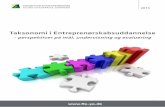 Taksonomi i Entreprenørskabsuddannelse - ffe-ye.dk · Taksonomi i Entreprenørskabsuddannelse 5 Indhold Forord 4 Indledning 6 Kapitel 1: Definitioner af entreprenørskab og entreprenørskabsundervisning