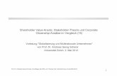 Shareholder Value-Ansatz, Stakeholder-Theorie und ...ffffffff-8e67-00b2-0000-00006f667253/... · procedures over time to include outside stakeholders in corporate decision making