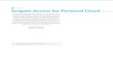 Seagate Access for Personal Cloud Manual do usuário · Introdução Obrigado por adquirir um Seagate Personal Cloud. Seu Personal Cloud é projetado para fornecer acesso fácil e