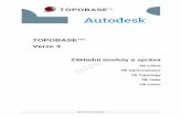 TOPOBASE™ Verze 3 - cadstudio.cz · - Návrhový modul umožňující úpravu rozložení dialogových oken - Přepínání mezi režimy zobrazení "Formular" a "Table" - Integrace