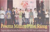 Oleh Rashiqah IImi Abd Rahim - psasir.upm.edu.mypsasir.upm.edu.my/id/eprint/18941/1/0081.pdf · rip, pada Malam Puisi Riong Berita Harian (BH) -Universiti Malaysia Pahang (UMP) di