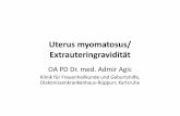 Uterus myomatosus/ Extrauteringravidität - uksh.de/Lübeck... · Transvaginaler Ultraschall Diagnostiche Laparoskopie Transabdominaler Ultraschall CT, MRT. Mögliche Lokalisationen