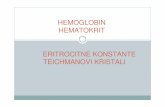 HEMOGLOBIN HEMATOKRIT ERITROCITNE ... - fir.vef.unizg.hrfir.vef.unizg.hr/wp-uploads/2012/10/HbHtkE-konstante-Teichman.pdf · Ciljevi: Odrediti koncentraciju hemoglobina u punoj krvi