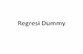 Regresi Dummy - enistat.lecture.ub.ac.idenistat.lecture.ub.ac.id/files/2013/11/Regresi-Dummy.pdf · Penggunaan peubah dummy untuk beberapa kategori •Pengamatan kualitatif dapat