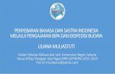 PENYEBARAN BAHASA DAN SASTRA INDONESIA MELALUI …kbi.kemdikbud.go.id/kbi_back/file/foto_media/media_detail...Menjadi Pembantu Dekan I tahun 2005-2013 dan saat ini menjadi Ketua Umum