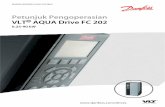 VLT® AQUA Drive FC 202 0.25-90 kW - files.danfoss.comfiles.danfoss.com/download/Drives/MG20MA9b.pdf · instalasi dan komisi aman dari konverter frekuensi. ... • Mengubah DC ke